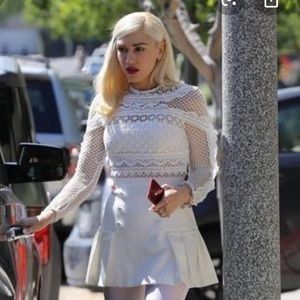 Self Portrait Bellis Lace Trim Dress